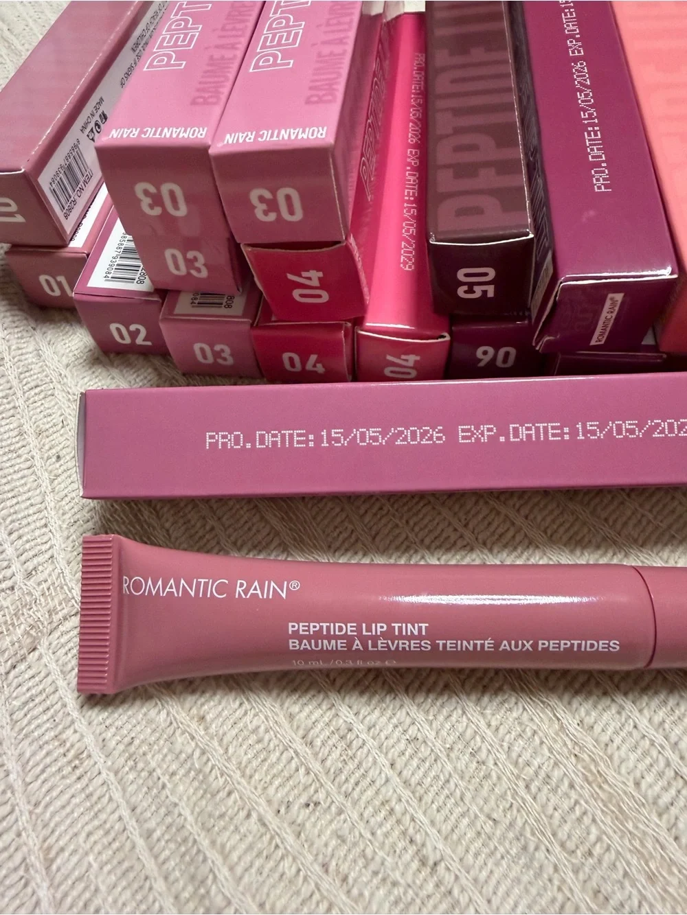 Peptide Lip Tint - Dusty Rose Pink Shade 2 by Romantic Rain - NIB